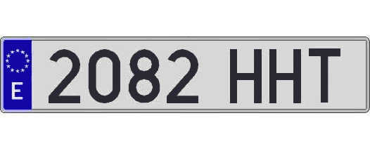 2082HHT matricula larga