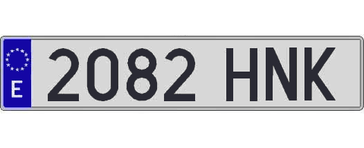2082HNK matricula larga