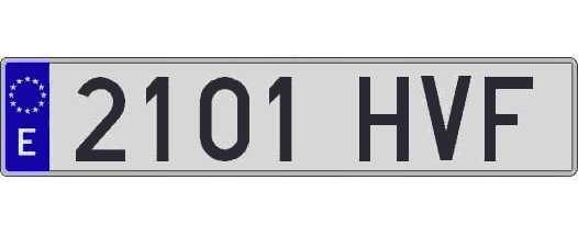 2101HVF matricula larga