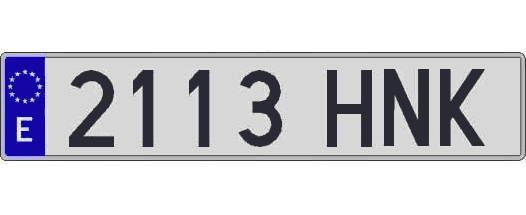 2113HNK matricula larga