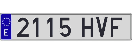 2115HVF matricula larga