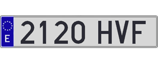 2120HVF matricula larga