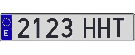 2123HHT matricula larga