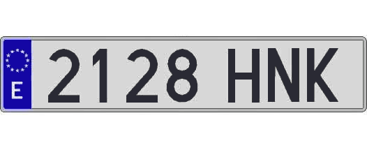 2128HNK matricula larga