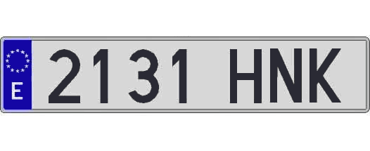 2131HNK matricula larga