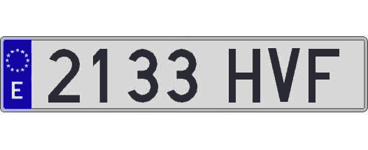 2133HVF matricula larga