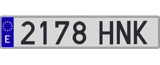 2178HNK matricula larga