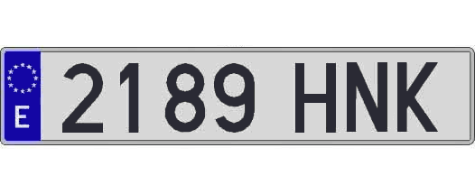 2189HNK matricula larga