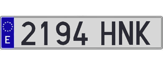 2194HNK matricula larga