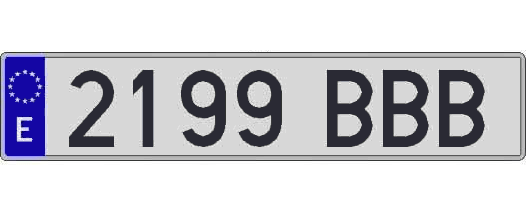 2199BBB matricula larga