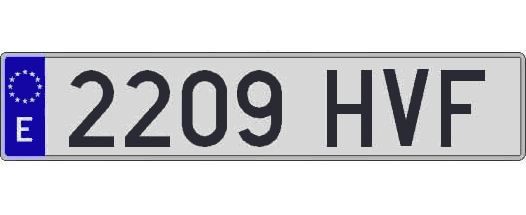 2209HVF matricula larga