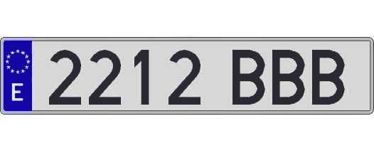 2212BBB matricula larga