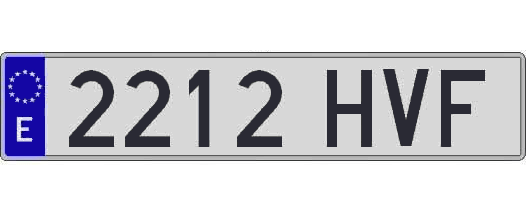 2212HVF matricula larga