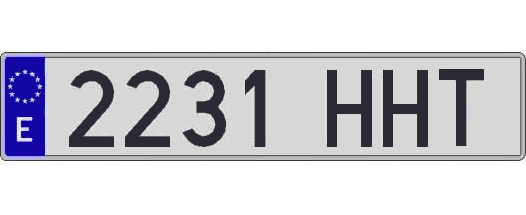 2231HHT matricula larga