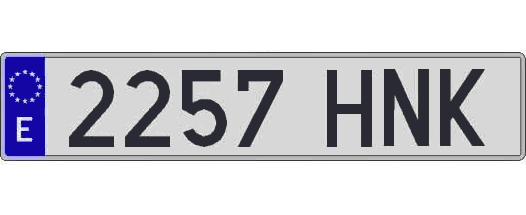 2257HNK matricula larga