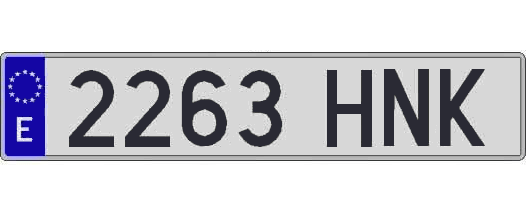 2263HNK matricula larga