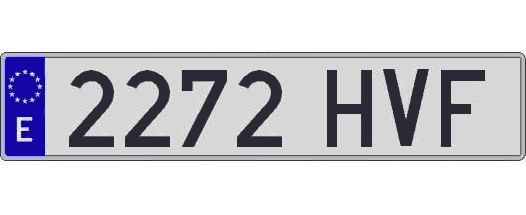 2272HVF matricula larga