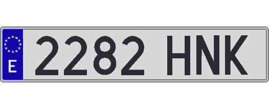 2282HNK matricula larga