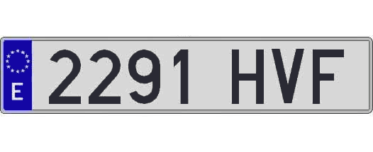 2291HVF matricula larga