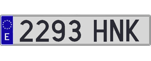 2293HNK matricula larga