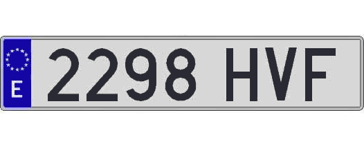 2298HVF matricula larga