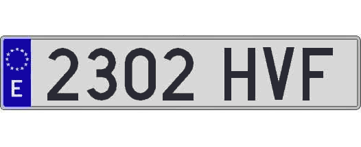 2302HVF matricula larga