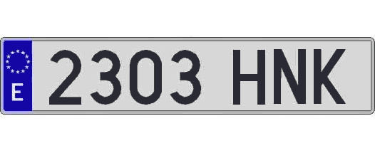 2303HNK matricula larga
