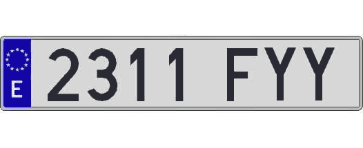2311FYY matricula larga