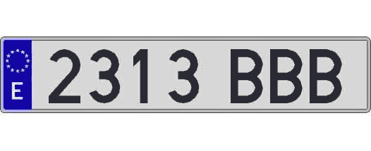 2313BBB matricula larga