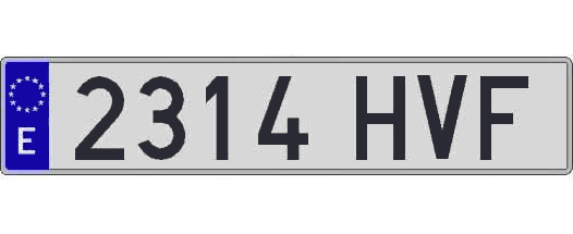 2314HVF matricula larga