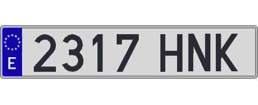 2317HNK matricula larga