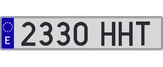 2330HHT matricula larga