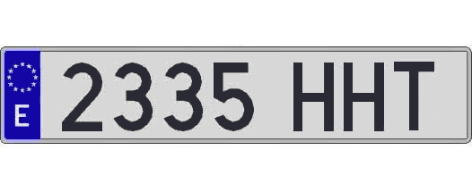 2335HHT matricula larga
