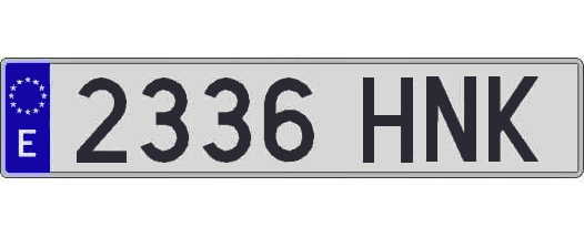 2336HNK matricula larga