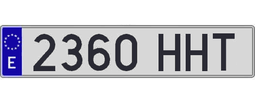 2360HHT matricula larga