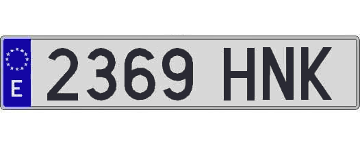 2369HNK matricula larga
