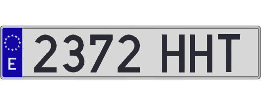 2372HHT matricula larga