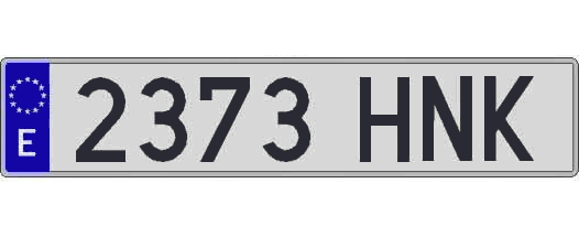 2373HNK matricula larga
