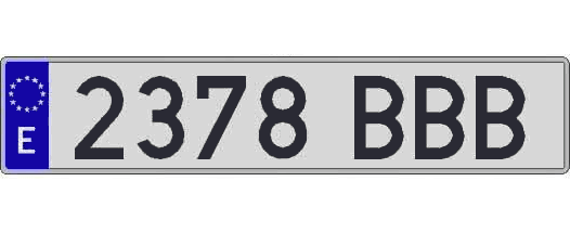 2378BBB matricula larga