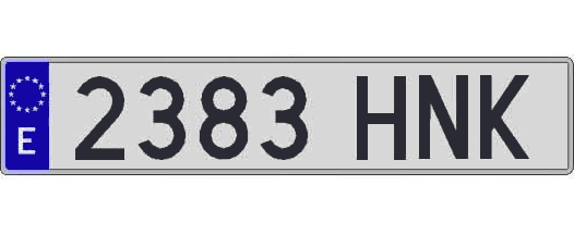 2383HNK matricula larga