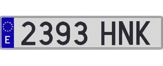 2393HNK matricula larga