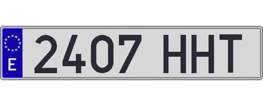 2407HHT matricula larga
