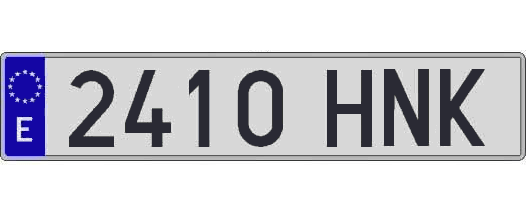 2410HNK matricula larga