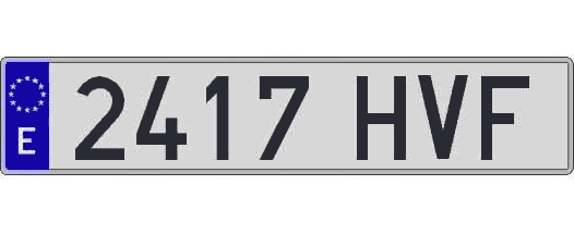 2417HVF matricula larga