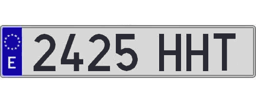 2425HHT matricula larga