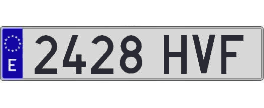 2428HVF matricula larga