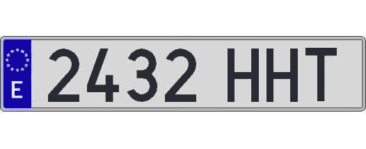 2432HHT matricula larga