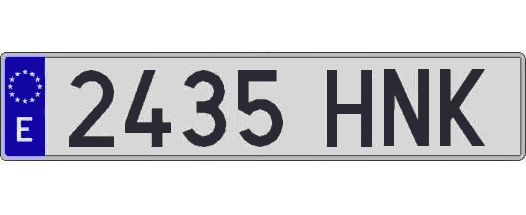 2435HNK matricula larga
