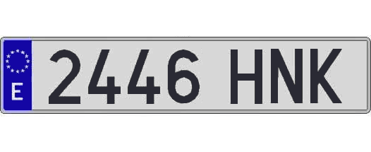 2446HNK matricula larga