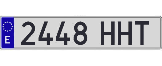 2448HHT matricula larga